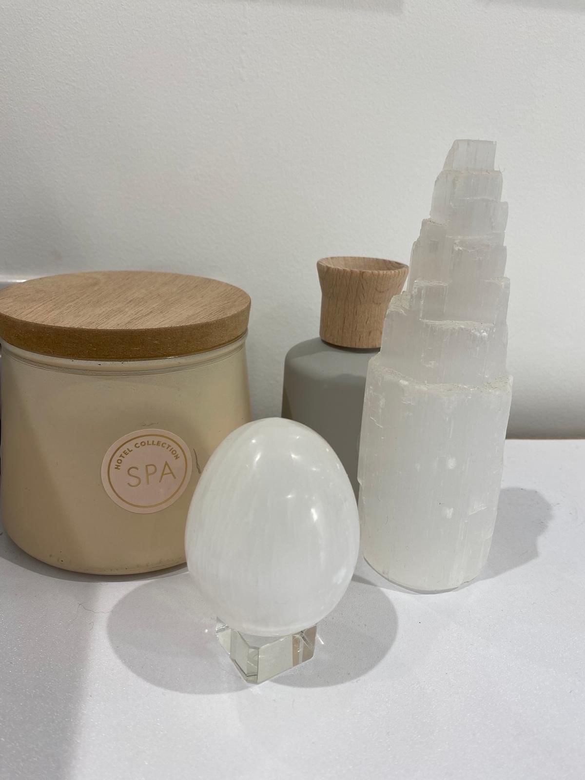 Spa decor and crystals